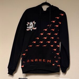 Anaheim Black and Orange Ducks Hoodie
